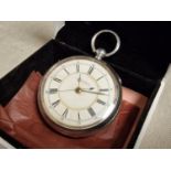 Alfred George Mascall of Middlesbrough Chester 1896 Silver Pocketwatch - 135g