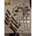 Large Assortment of Vintage Gents Watches inc 1980's Casio, Rotary and an interesting Junghans watch