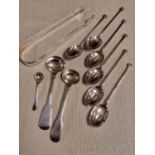 Collection of Various Hallmarked Silver Spoons & Teawares - 109g total