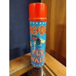 1985 Rock Music Memorabilia Promo Fly Spray Can to launch AC/DC's LP/Album, Fly on the Wall - 23cm h