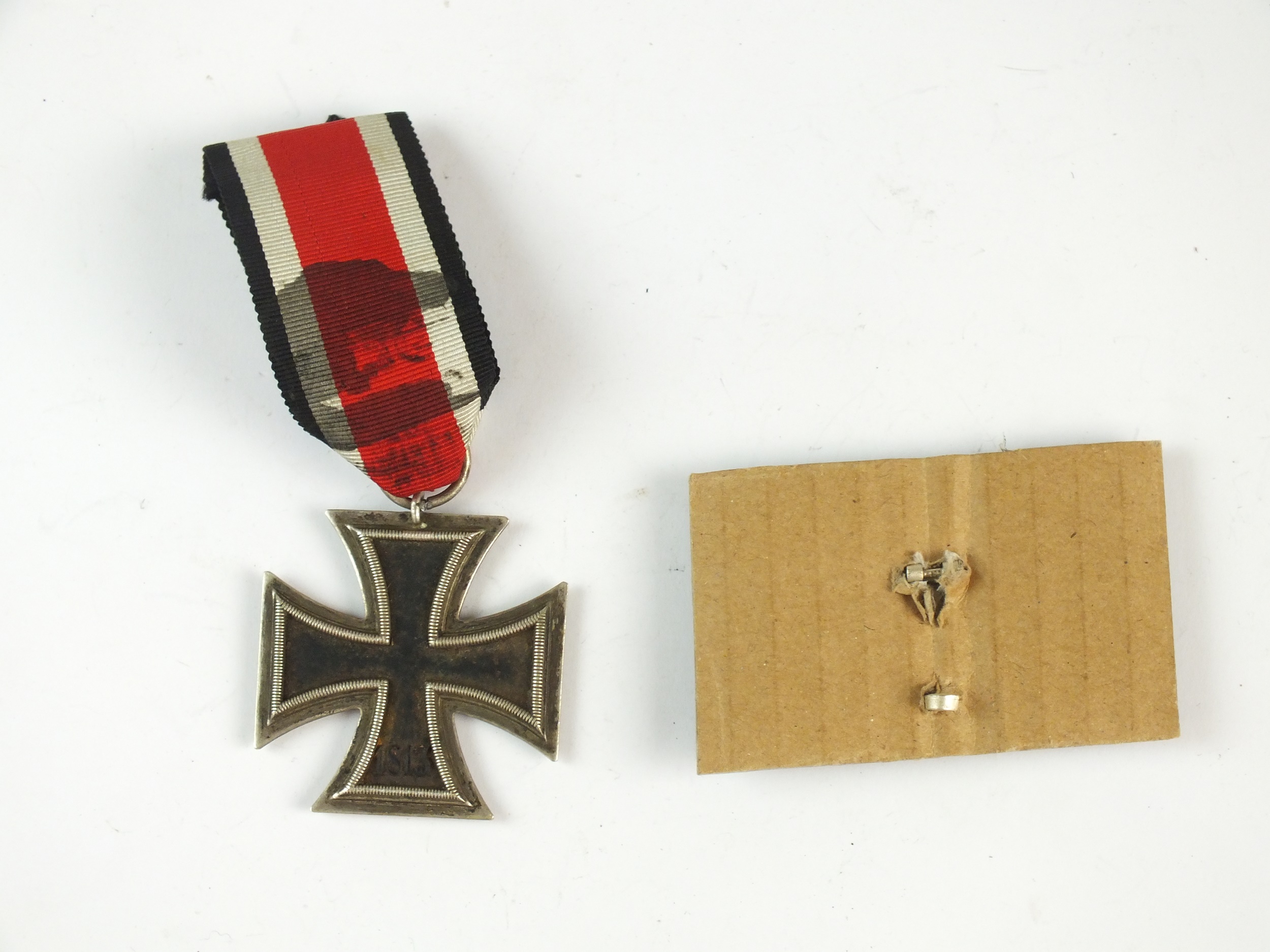 A German Second World War Iron Cross 2nd class with a post-war 1st class clasp - Image 2 of 2