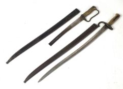 Two French Chassepot bayonets