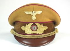 A German Third Reich NSDAP Political Leader’s Gauleitung level visor cap (circa 1939-45)