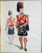 Attributed to Charles Cecil Conroy, Black Watch Levée Dress,
