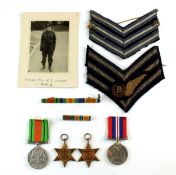 RAF Bomb Aimer's WWII Medal Group and cloth insignia