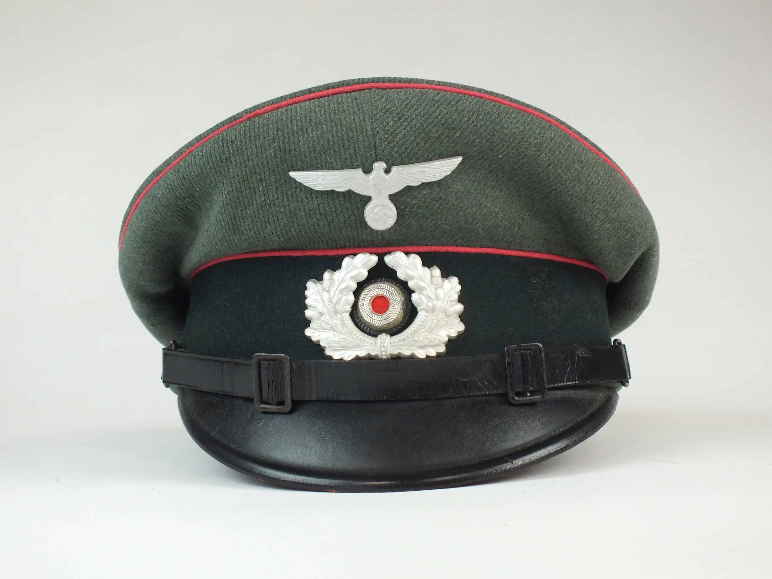 German Army Panzer NCO's visor cap by Carl Halfar