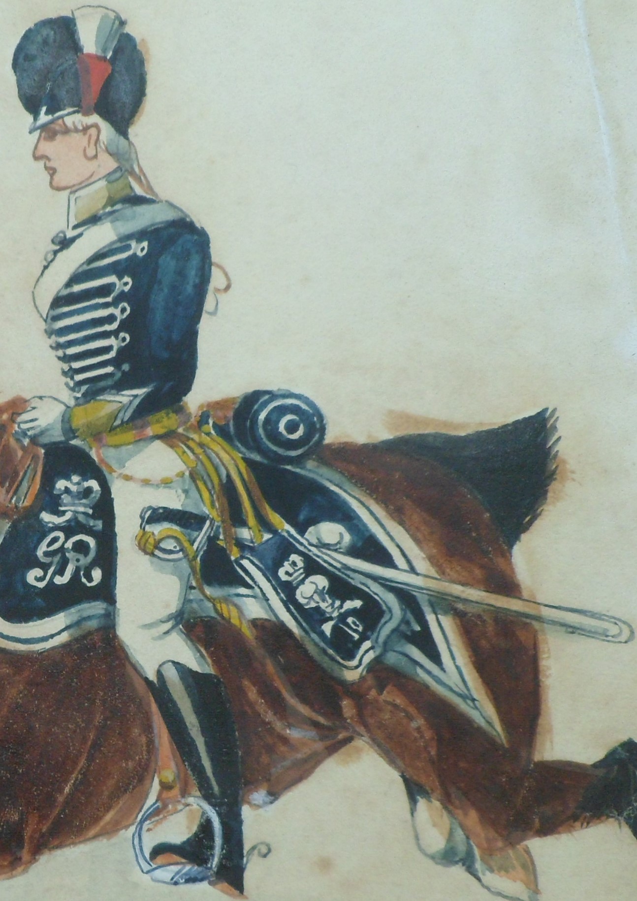 English School, pair of watercolours of 10th Hussars Troopers - Image 19 of 20