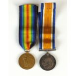 First World War pair of medals awarded to Surgeon Lieutenant McCord, Royal Navy