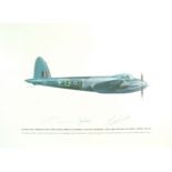 Keith Broomfield - De Havilland Mosquito, signed by four WW2 RAF commanders