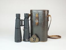 A pair of Second World War German field binoculars