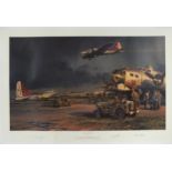 Robert Taylor 'Company of Heroes', ltd edition print signed by 'Bob' Dees and Rolland Whited