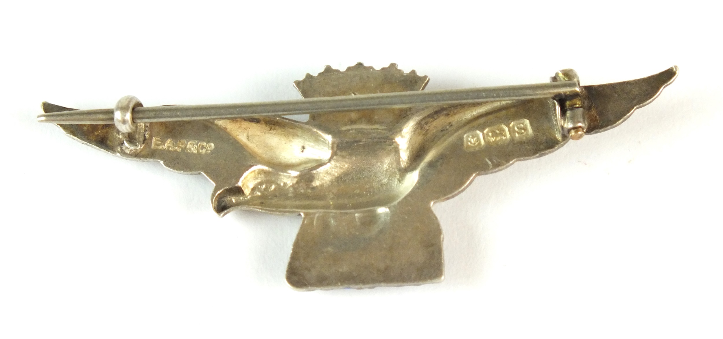 First World War Royal Naval Air Force silver sweetheart brooch - Image 2 of 2