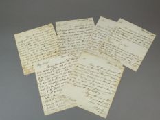 Major General Barlow - six autograph letters signed, 1811-1814