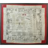 A Fulton's Military handkerchief, late 19th century