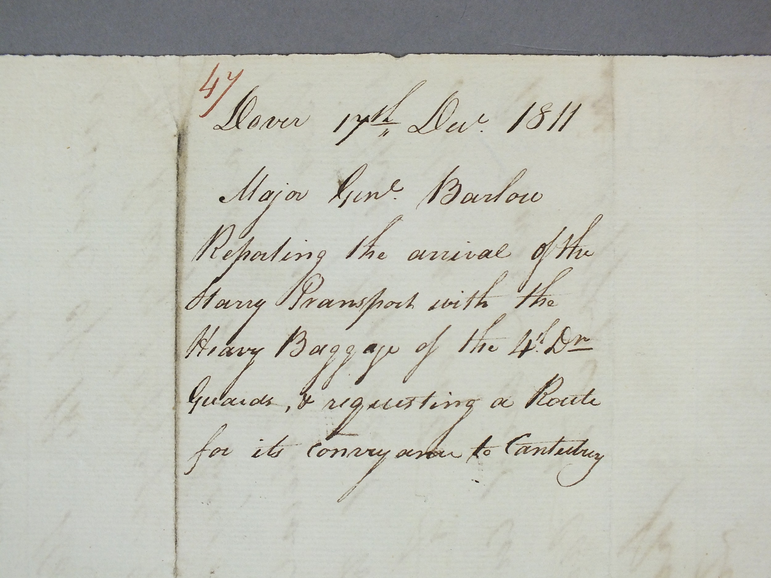 Major General Barlow - six autograph letters signed, 1811-1814 - Image 8 of 15