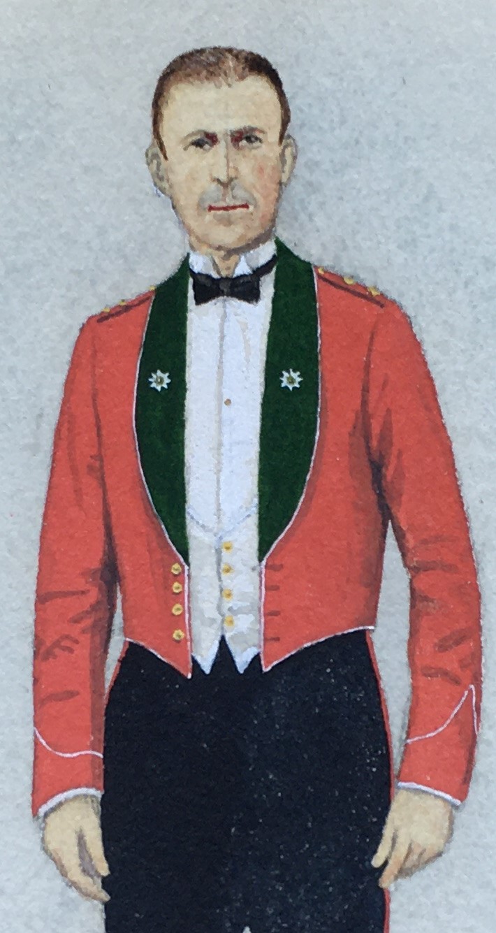 Colonel Philp Henry Smitherman (British, 1910-1982) Mess Dress, Devonshire Regt 1914 - Image 5 of 7