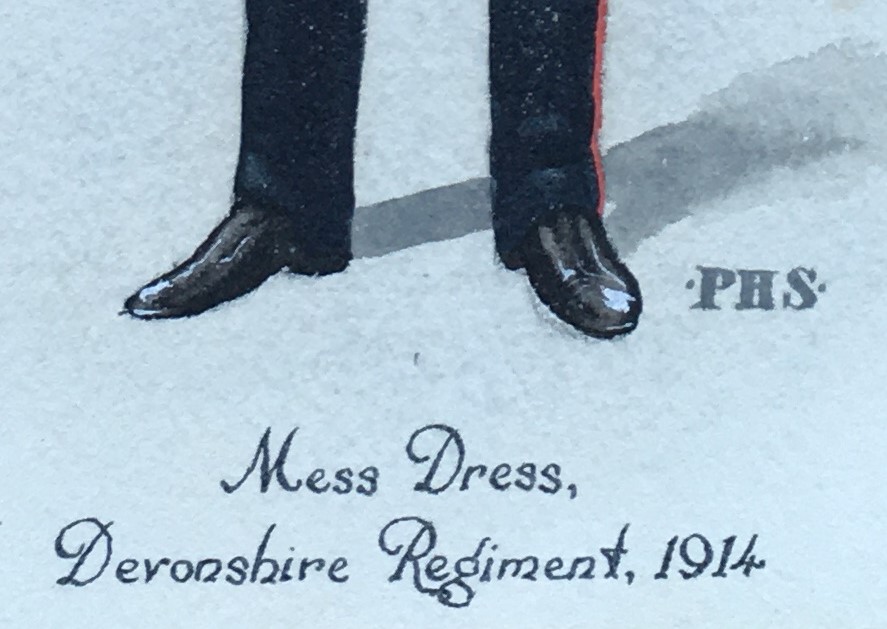 Colonel Philp Henry Smitherman (British, 1910-1982) Mess Dress, Devonshire Regt 1914 - Image 4 of 7