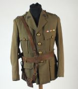 WWI or later Royal Berkshire tunic and Sam Browne belt