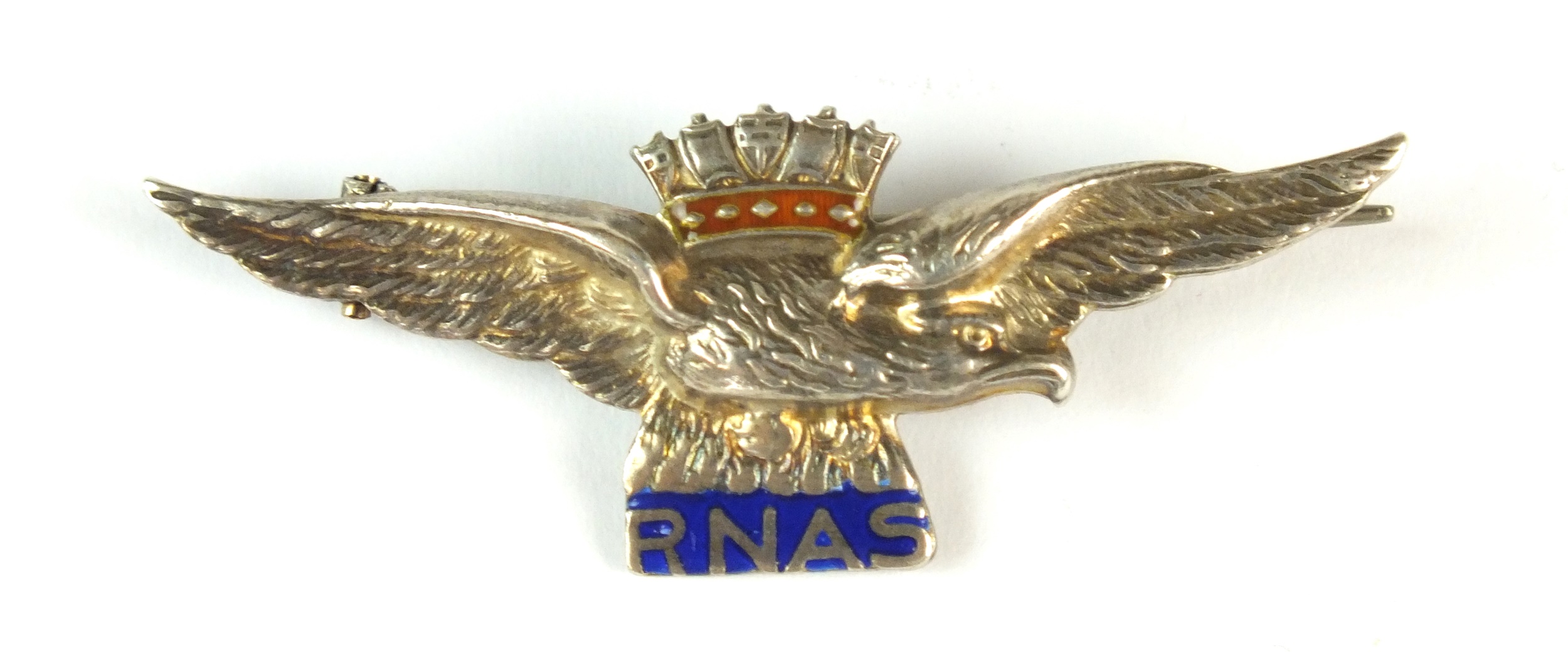 First World War Royal Naval Air Force silver sweetheart brooch