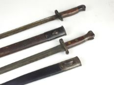 Two British bayonets, 1907 Pattern and 1888 Mk. 1 2nd type