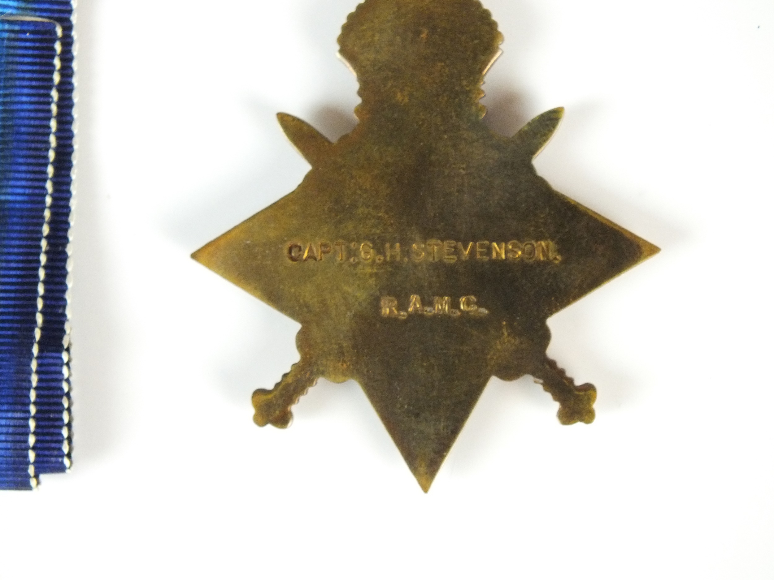 First World War 1914 Mons Star awarded to Captain G.H. Stevenson - Image 2 of 6