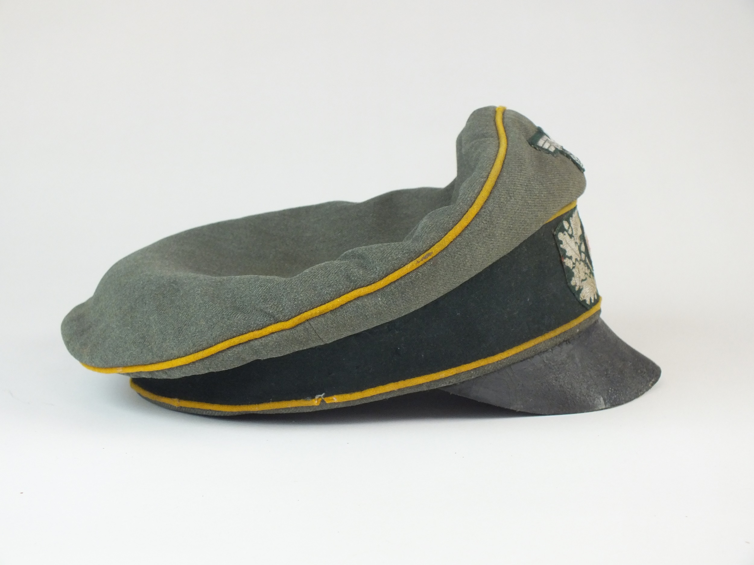 Scarce German Third Reich Army Cavalry Crusher cap - Image 2 of 12