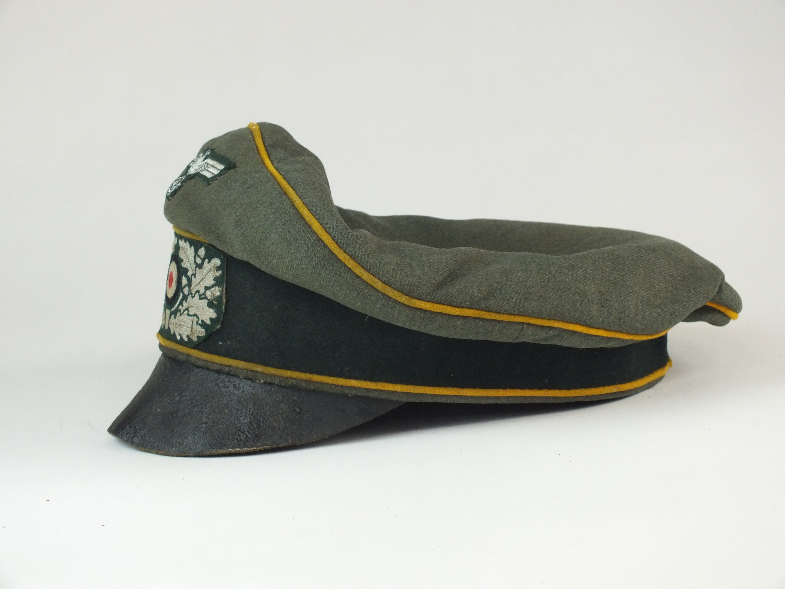 Scarce German Third Reich Army Cavalry Crusher cap - Image 8 of 12