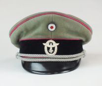 Rare German Fire Protection Police visor cap, pre-1941