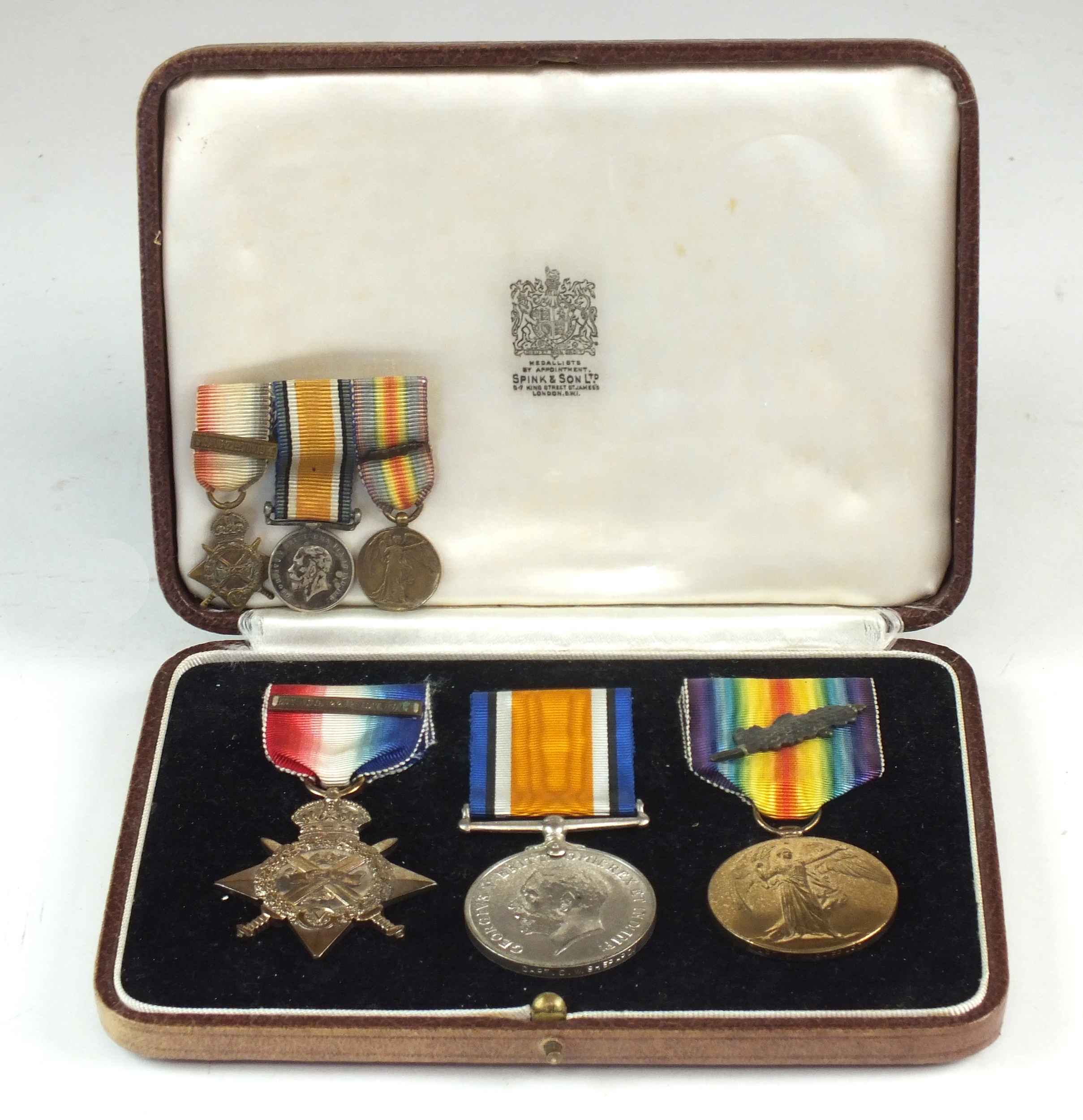 WW1 Mons Star Trio awarded to Capt. C.W Shepard, 1/5th London Regiment