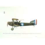 Keith Broomfield - Armstrong Whitworth print signed by Captain West V.C and Lieutenant Haslam