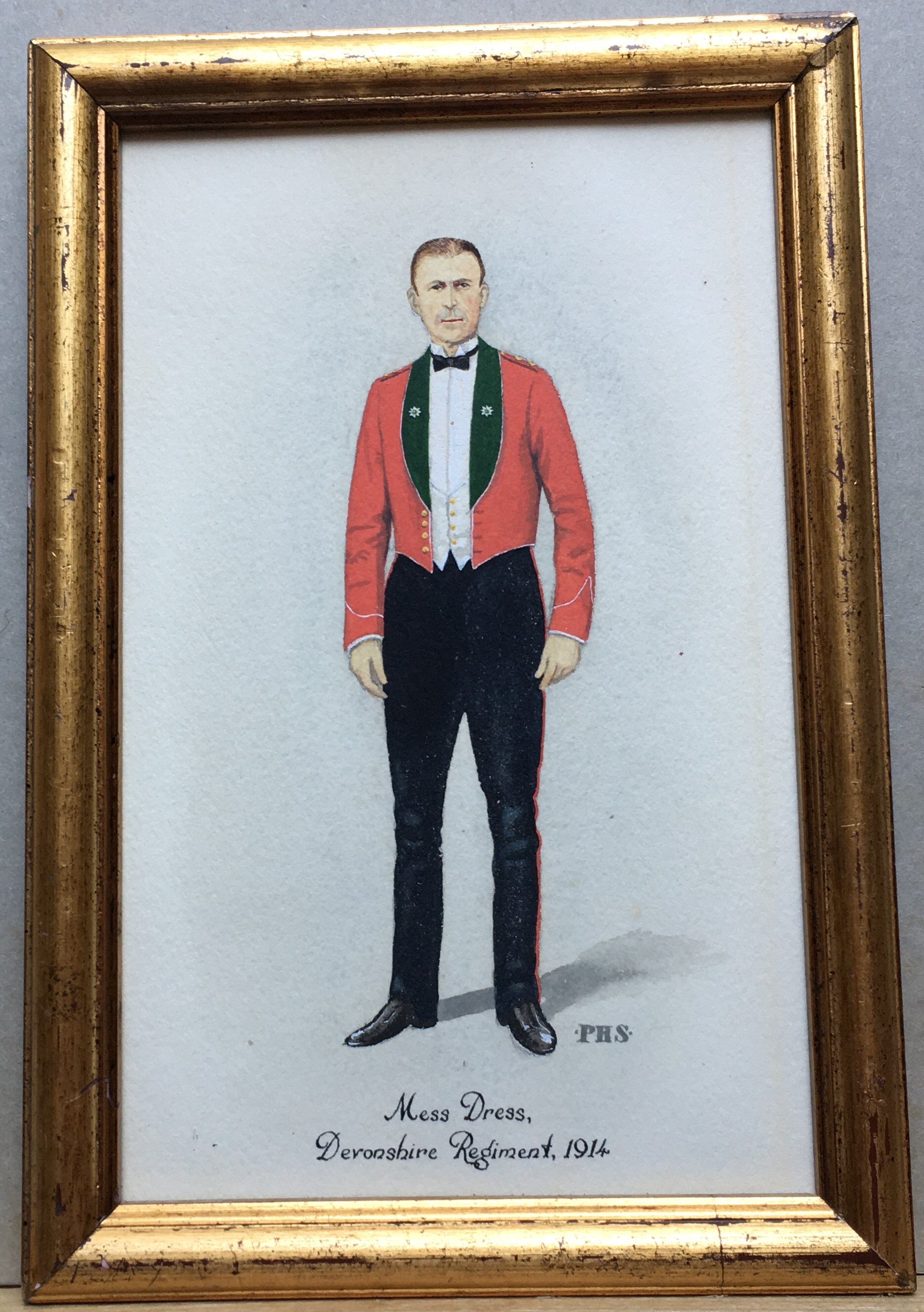 Colonel Philp Henry Smitherman (British, 1910-1982) Mess Dress, Devonshire Regt 1914 - Image 2 of 7