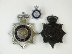 Two Police helmet plates - Ministry of Defence and Birmingham Police, together with a West