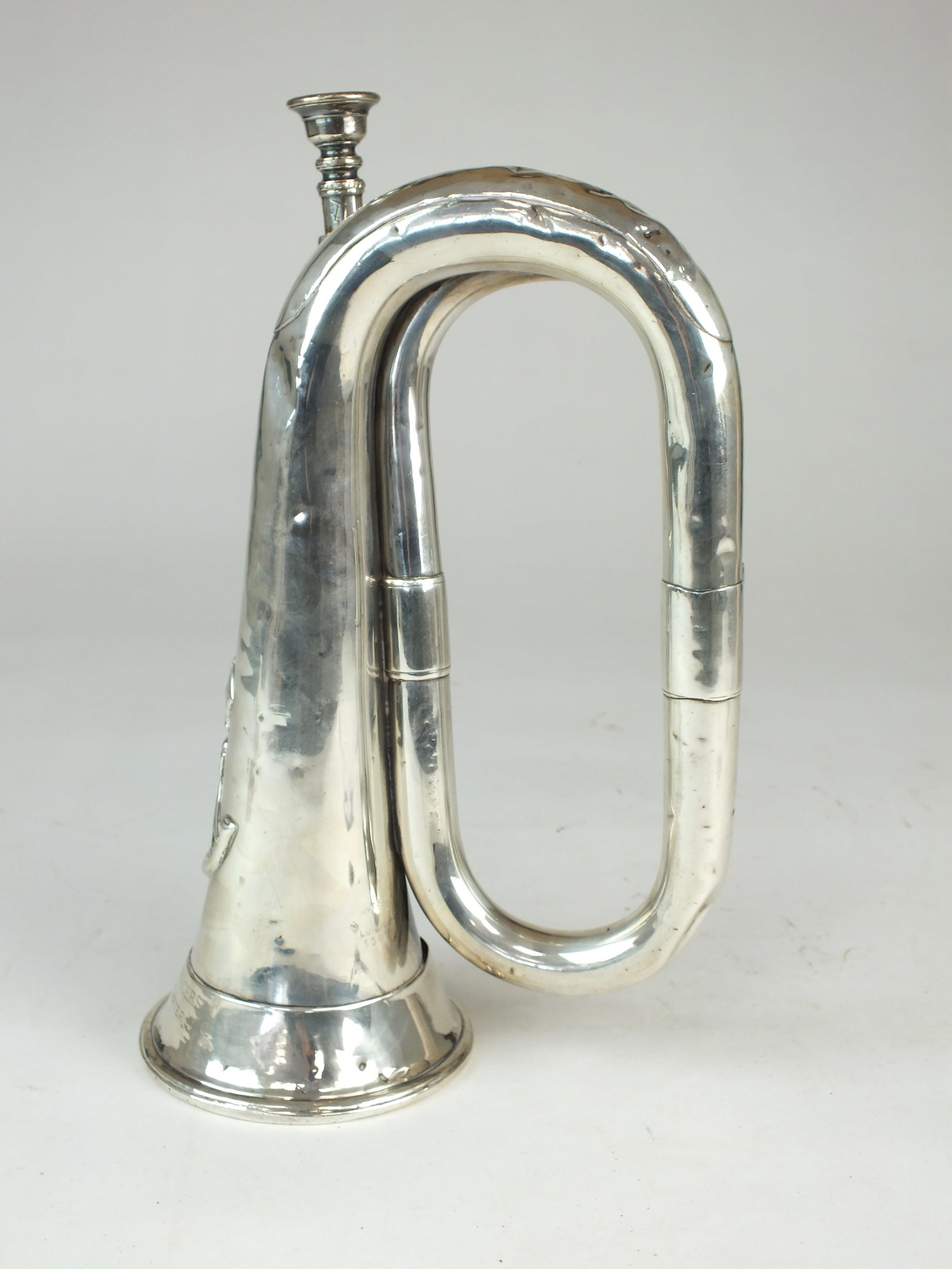 Hawkes & Son silver bugle presented to the Officers of the 1st KSLI, 1927 - Image 11 of 19