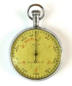 A Waltham military issue Second World War 'Admiralty' pattern No.6 stopwatch, the back stamped '