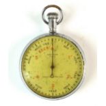 A Waltham military issue Second World War 'Admiralty' pattern No.6 stopwatch, the back stamped '