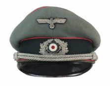 German Third Reich Panzer Officer's visor cap