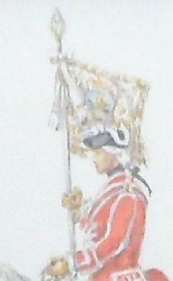 Percy White (20th century) Guidon Bearer Gendarme Anglais, 1764, signed and titled, 198mm x 142mm, - Image 7 of 8