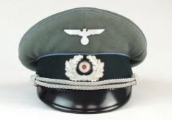 WW2 German Army Transport Officer's visor cap