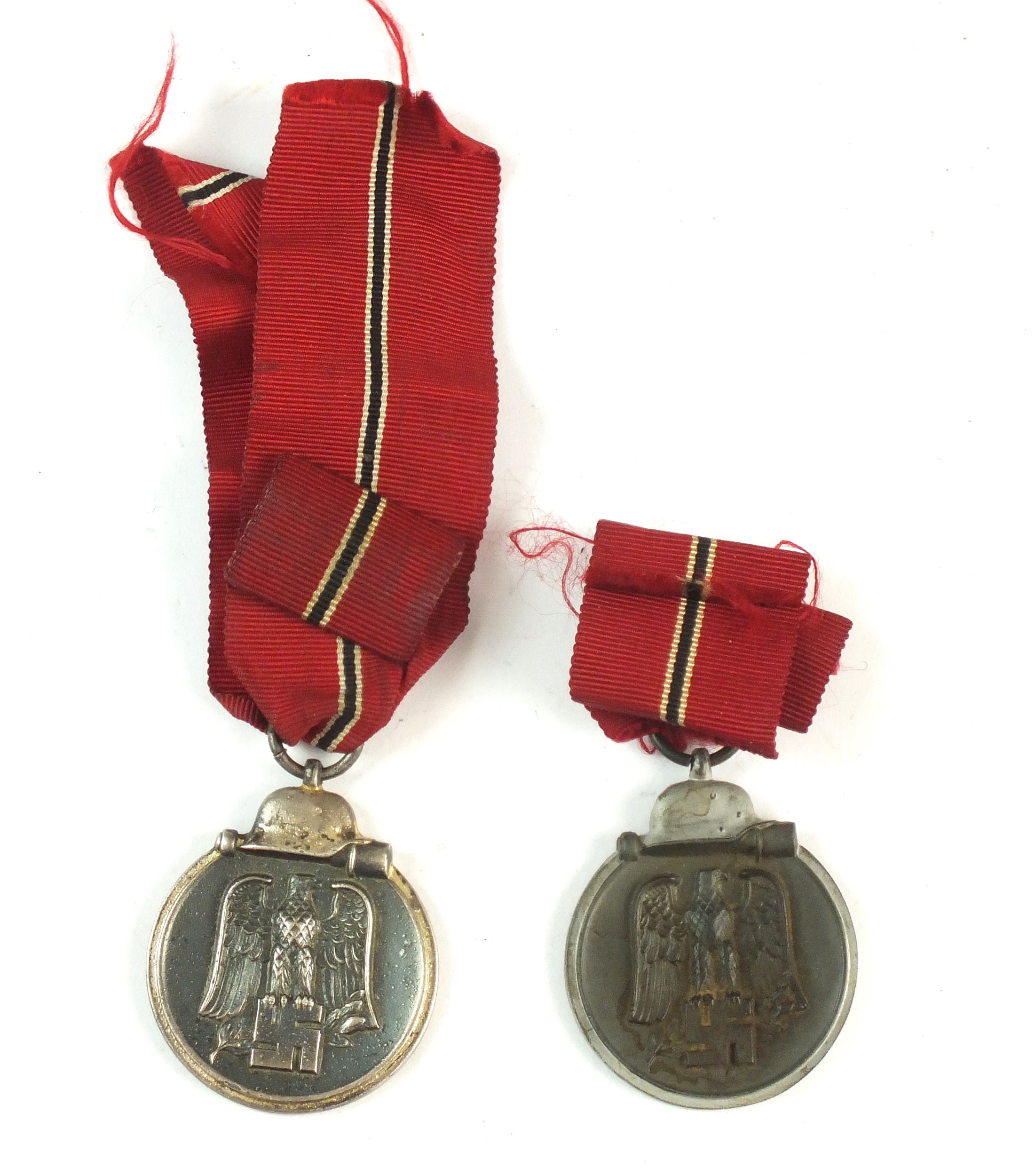 Two German Second World War Winter Campaign 1941/1942 medals.
