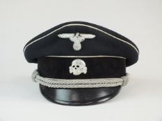 German Third Reich Allgemeine SS Officer's visor cap