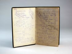 WW1 - A book signed by Prisoners of War held at Rastatt camp, near Baden