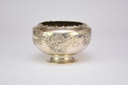 A Chinese silver bowl, circa 1900