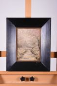 A Japanese silkwork landscape, Meiji/Taisho era
