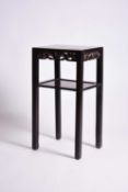 A Chinese rosewood urn stand, Qing Dynasty