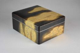A Japanese lacquer lidded box, Meiji era