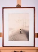 Korean School, 20th century, Young Girl on a Pathway