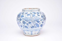 A Chinese blue and white vase, Yuan style