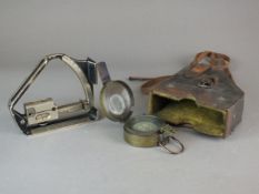 Mk VI Field Gun Clinometer and WW2 magnetic marching compass