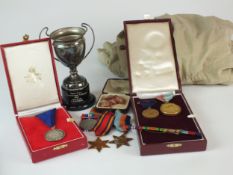 WW2 medals and related items.