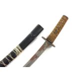 A Japanese tanto and saya, unsigned